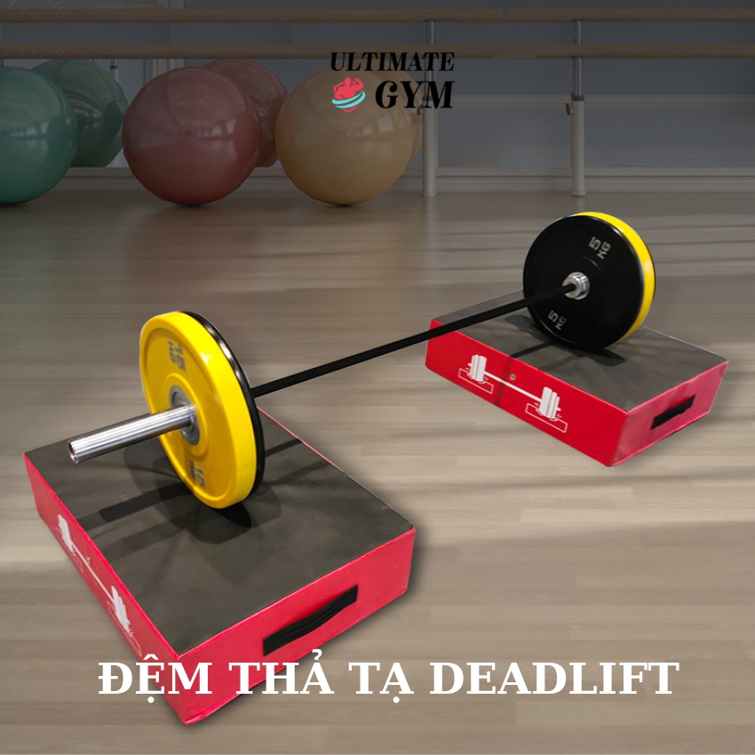 [Bộ 2 cái] Bục đệm thả tạ deadlift power lifting weight lifting, barbell cushion gym ULTIMATE GYM